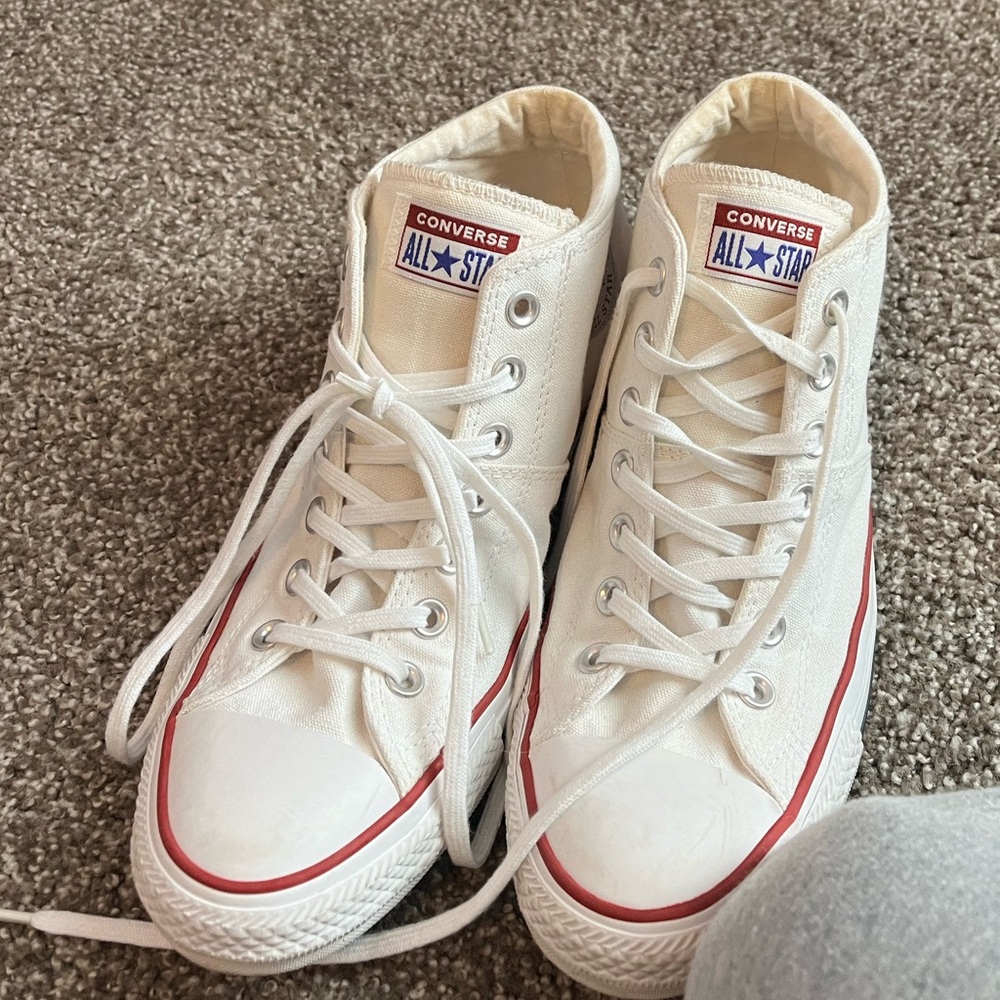 White Converse Size 10